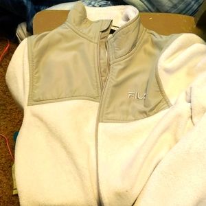 White and grey Fila sport xs sweat shirt